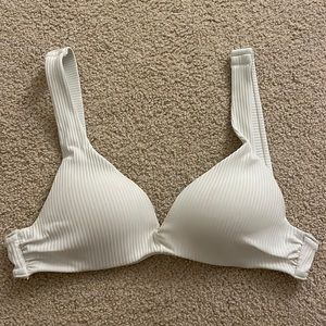 White Push Up Bikini Top